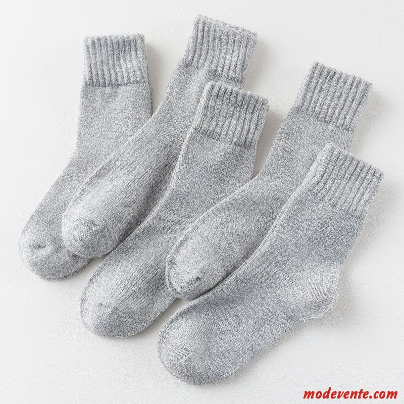 Chaussette Homme Garder Au Chaud Serviette Plus Épais Chaussette Longue Terry Chaussettes En Coton Bleu