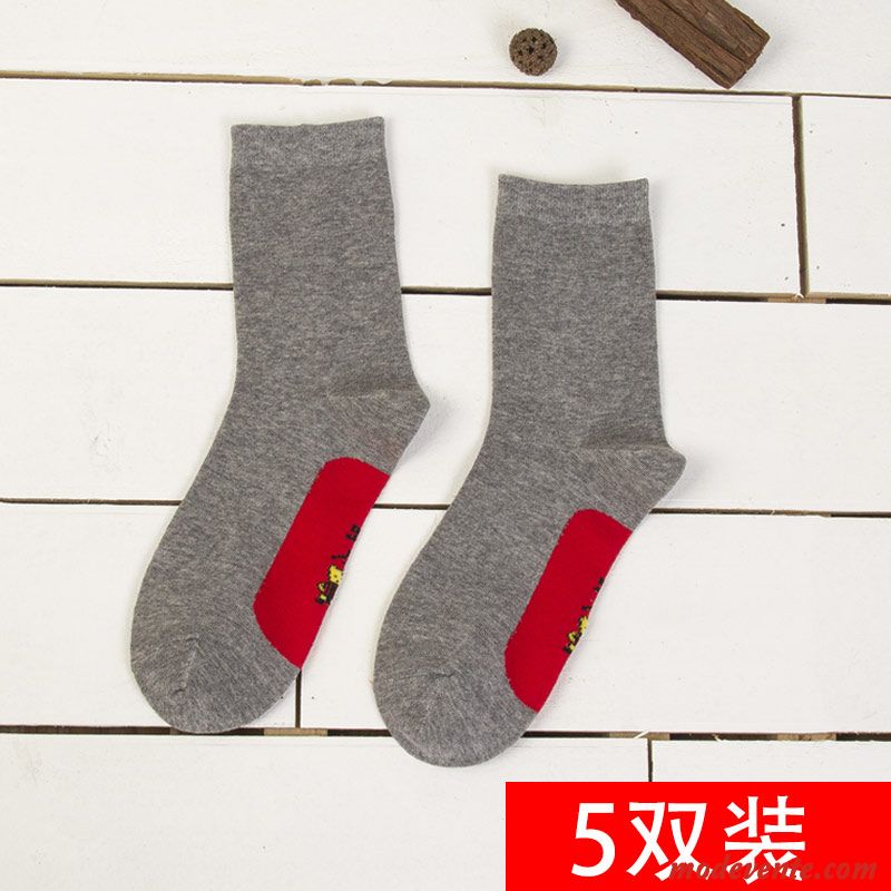 Chaussette Homme Marier Coton Petit De Fête Quatre Saisons Rouge