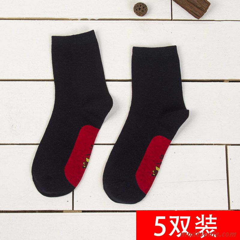 Chaussette Homme Marier Coton Petit De Fête Quatre Saisons Rouge