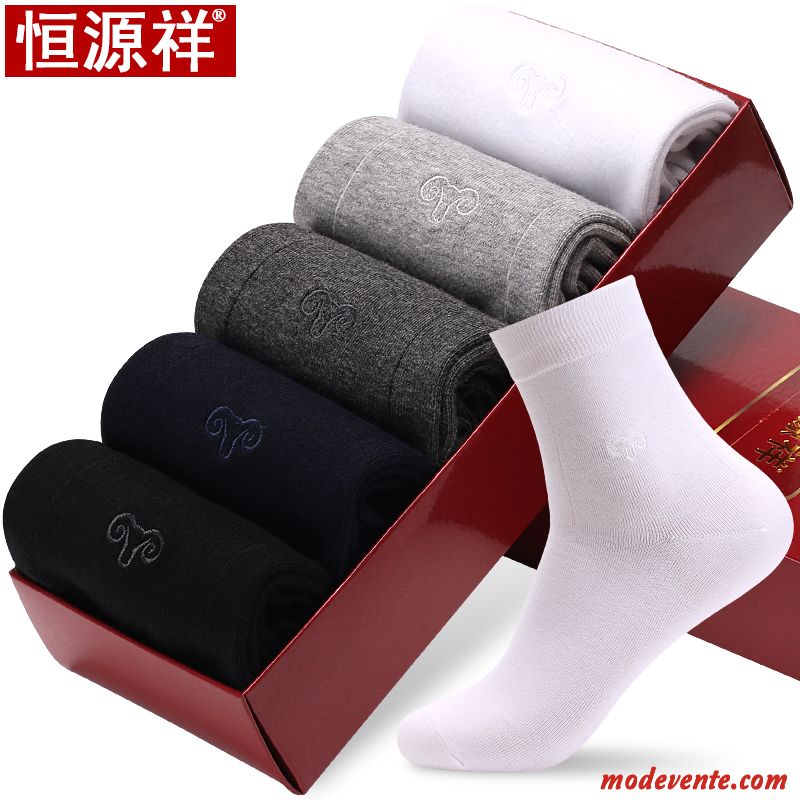 Chaussette Homme Quatre Saisons Anti-odeur Faible Sport Chaussette Basse Coupée Été Noir Clair