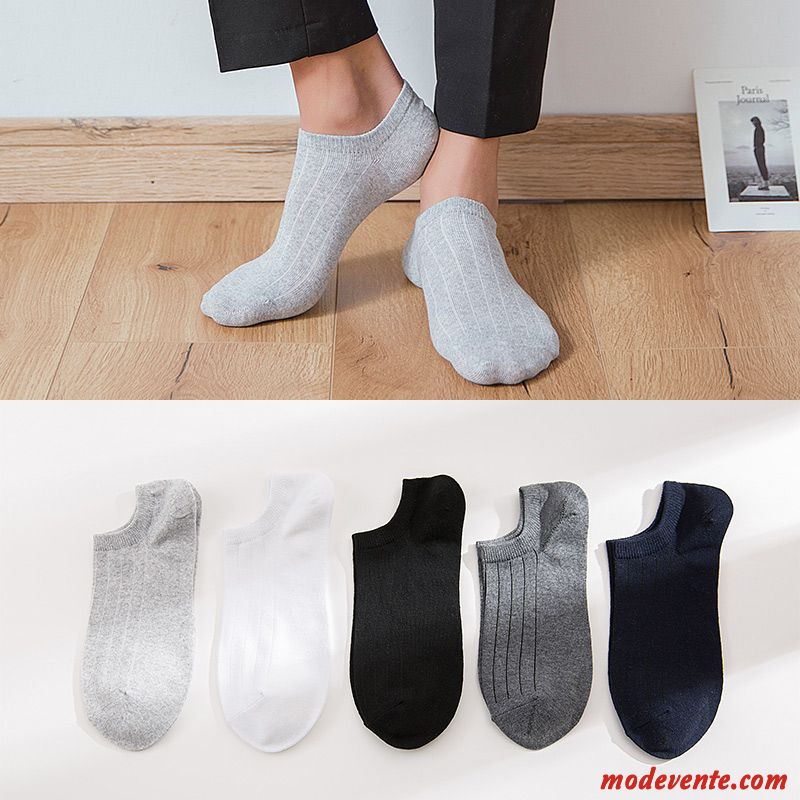 Chaussette Homme Sport Entreprise Milieu L'automne Chaussettes En Coton Anti-odeur Pure Blanc