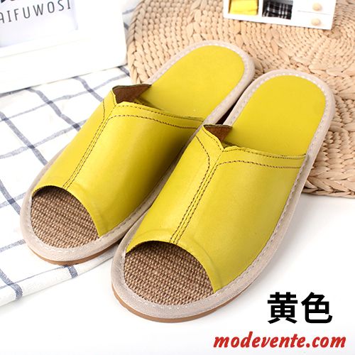 Chaussons Femme Antidérapant Tongs Chaussons De Maison Intérieur Peau De Mouton Fantaisie Vert