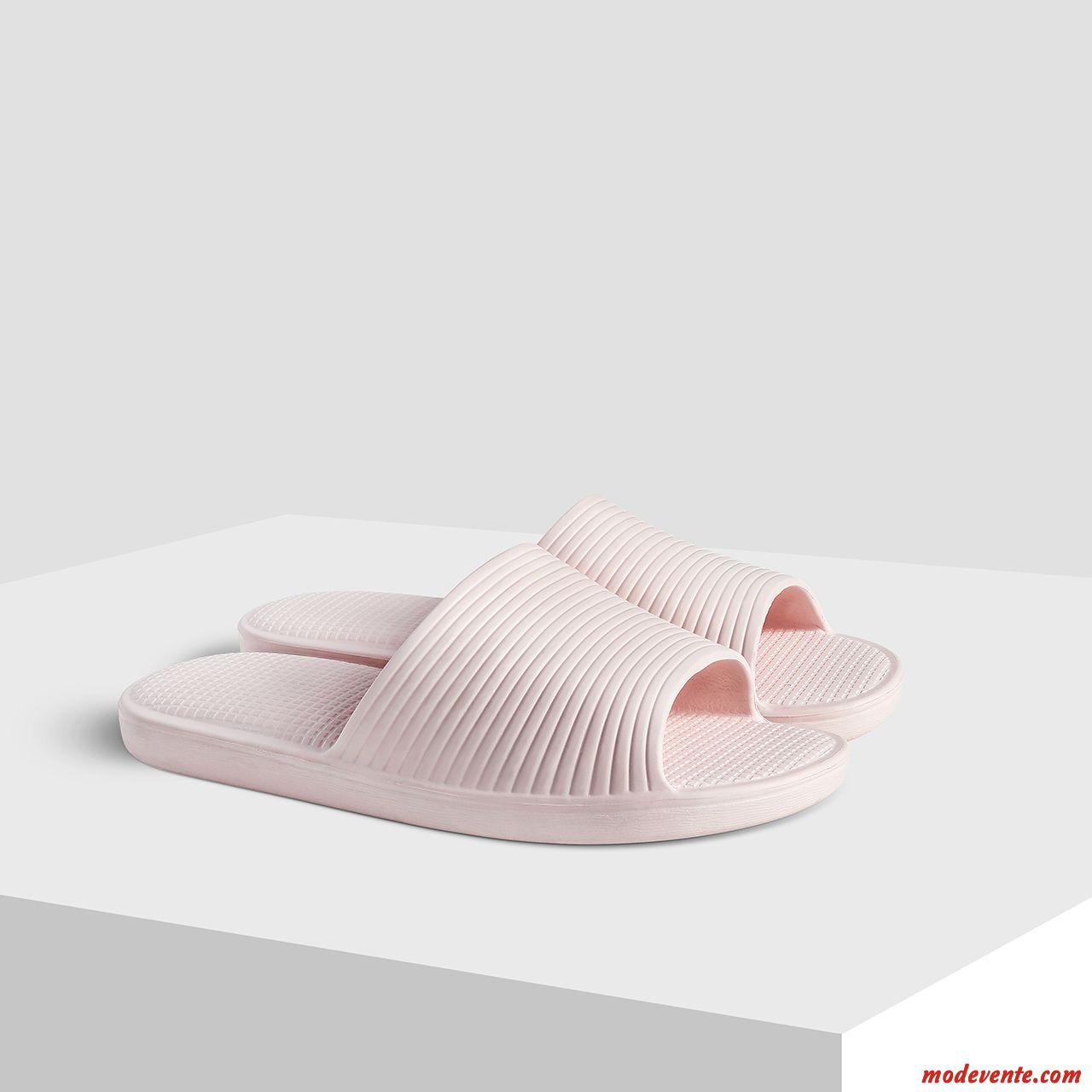 Chaussons Femme De Maison Antidérapant Homme Fantaisie Été Salle De Bains Rose Clair