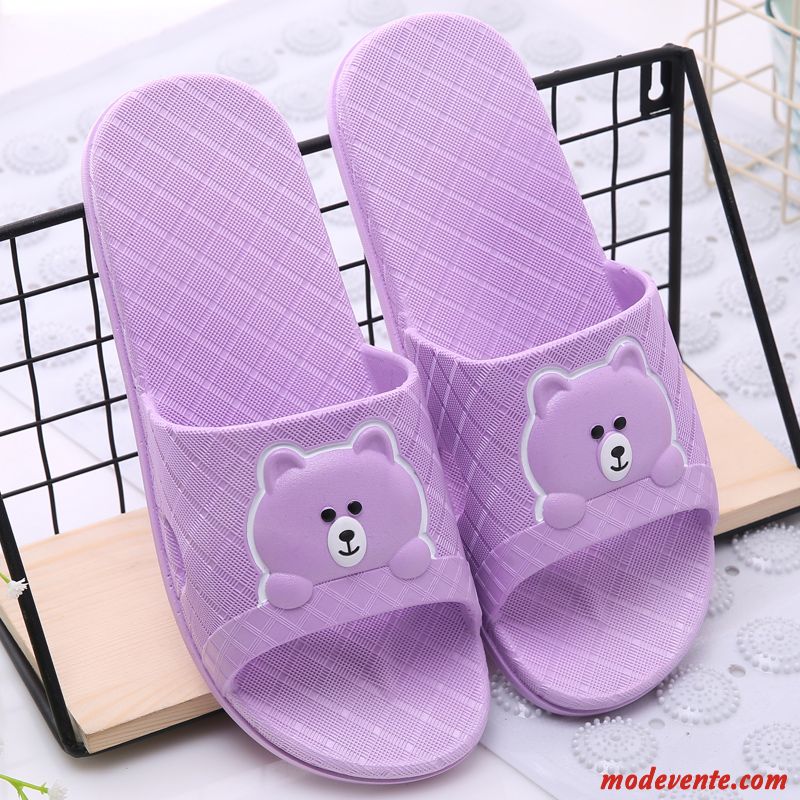 Chaussons Femme Fantaisie Antidérapant Intérieur Homme Tongs Chaussons De Maison Vert