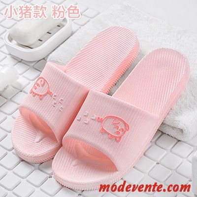 Chaussons Femme Homme Salle De Bains Semelle Doux Tongs Chaussons Intérieur Antidérapant