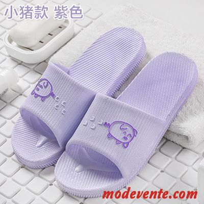 Chaussons Femme Homme Salle De Bains Semelle Doux Tongs Chaussons Intérieur Antidérapant