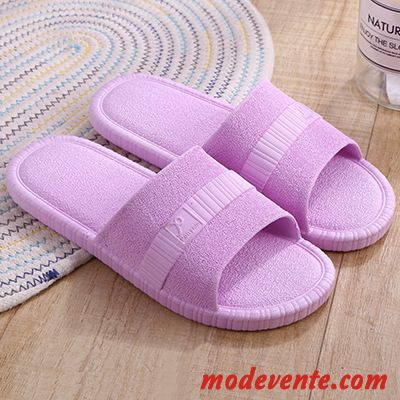 Chaussons Femme Homme Salle De Bains Semelle Doux Tongs Chaussons Intérieur Antidérapant