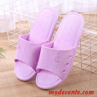 Chaussons Femme Homme Salle De Bains Semelle Doux Tongs Chaussons Intérieur Antidérapant