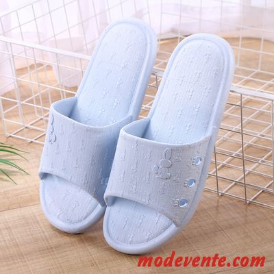 Chaussons Femme Homme Salle De Bains Semelle Doux Tongs Chaussons Intérieur Antidérapant