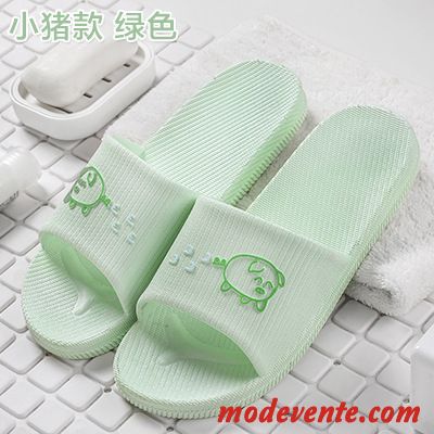 Chaussons Femme Homme Salle De Bains Semelle Doux Tongs Chaussons Intérieur Antidérapant