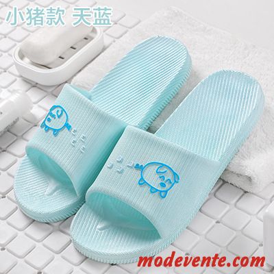 Chaussons Femme Homme Salle De Bains Semelle Doux Tongs Chaussons Intérieur Antidérapant