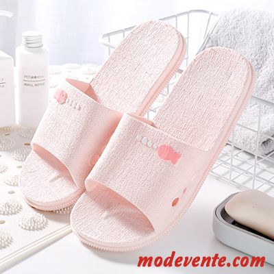 Chaussons Femme Homme Salle De Bains Semelle Doux Tongs Chaussons Intérieur Antidérapant