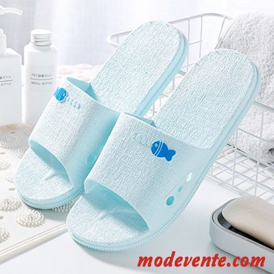 Chaussons Femme Homme Salle De Bains Semelle Doux Tongs Chaussons Intérieur Antidérapant