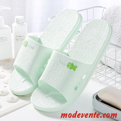 Chaussons Femme Homme Salle De Bains Semelle Doux Tongs Chaussons Intérieur Antidérapant