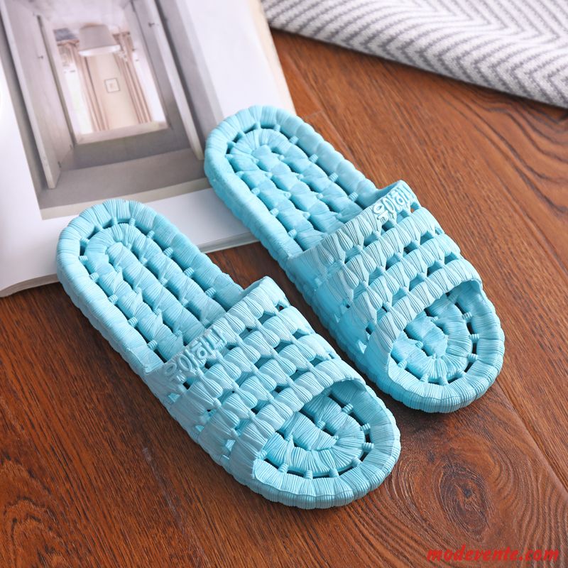 Chaussons Femme Salle De Bains De Maison Tongs Chaussons Fantaisie Été Intérieur Rose