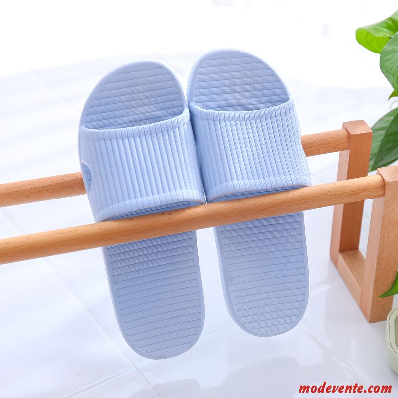 Chaussons Femme Salle De Bains De Maison Tongs Chaussons Fantaisie Été Intérieur Rose