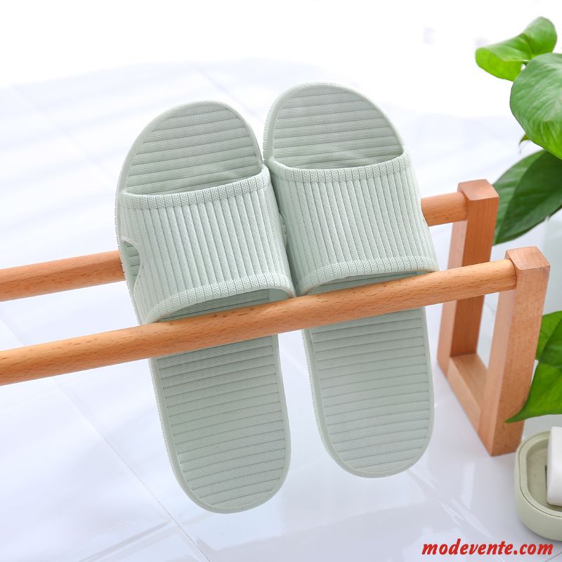 Chaussons Femme Salle De Bains De Maison Tongs Chaussons Fantaisie Été Intérieur Rose