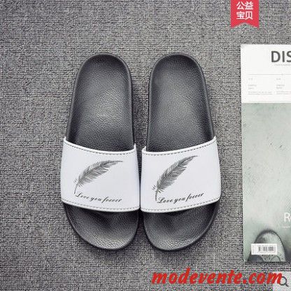 Chaussons Femme Salle De Bains Intérieur Mode Été Outwear Tongs Chaussons Rose