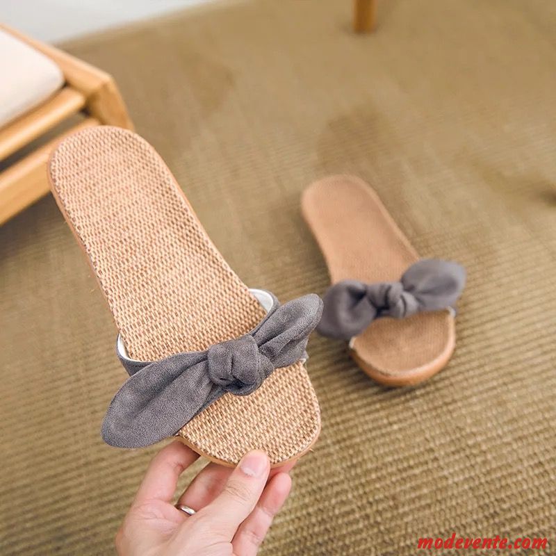 Chaussons Femme Sandales Intérieur Tongs Chaussons Tendance De Maison Tous Les Assortis Rose