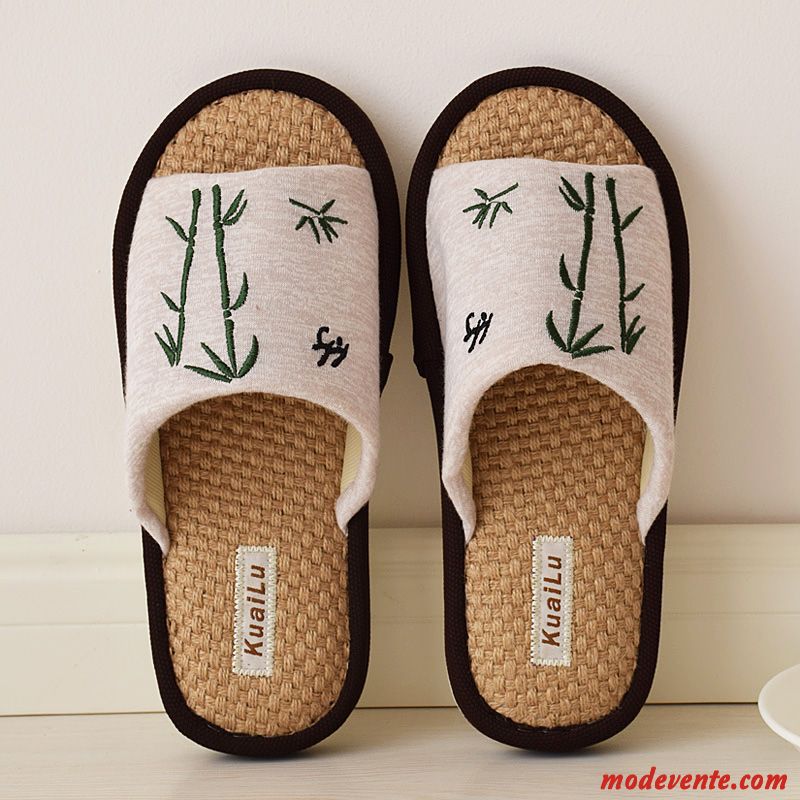 Chaussons Femme Semelle Épaisse Fantaisie De Maison Printemps Intérieur L'automne Rose
