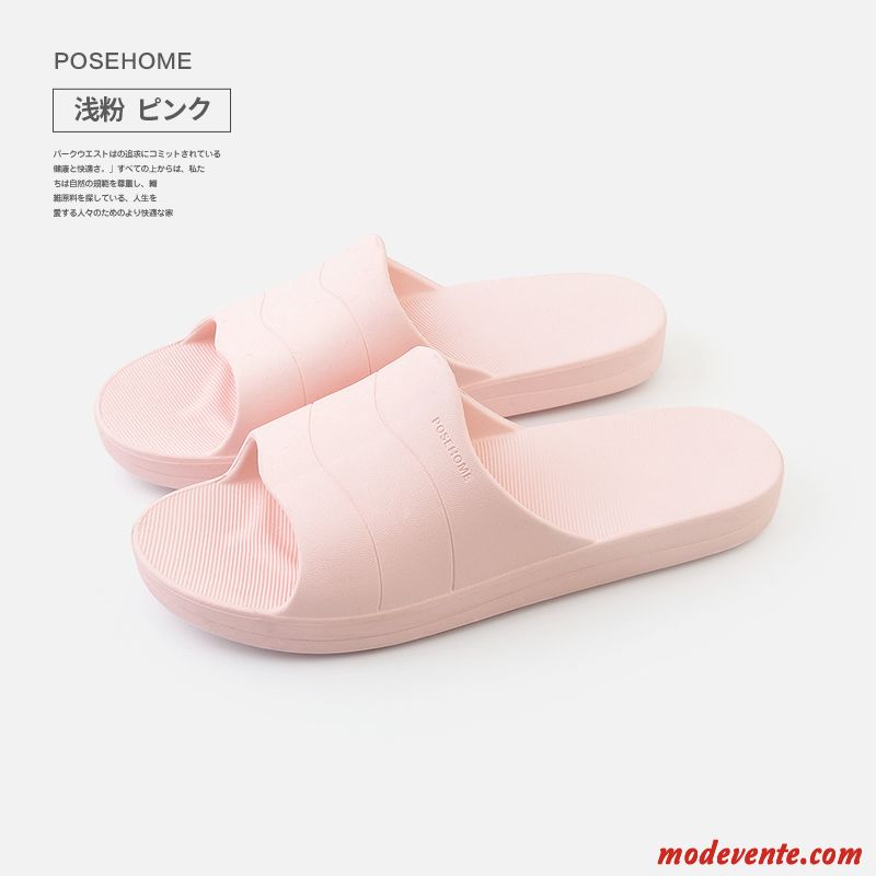 Chaussons Femme Tongs Chaussons Intérieur Été Homme Fantaisie De Maison Bleu Clair