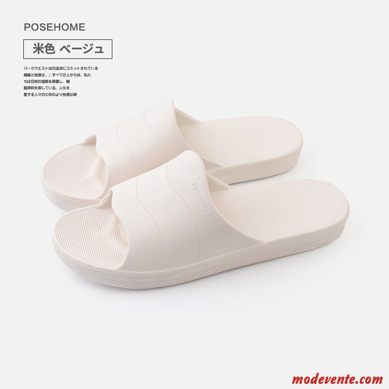 Chaussons Femme Tongs Chaussons Intérieur Été Homme Fantaisie De Maison Bleu Clair