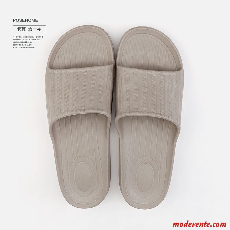 Chaussons Homme Fantaisie Salle De Bains De Maison Femme Intérieur Semelle Doux Bleu