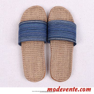 Chaussons Homme Femme Offre Spéciale Tongs Chaussons Été Intérieur Vert