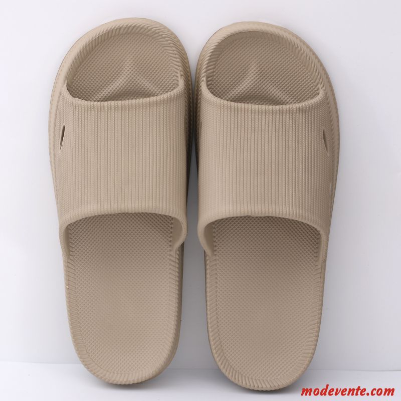 Chaussons Homme Femme Tongs Chaussons Semelle Doux Été Antidérapant De Maison