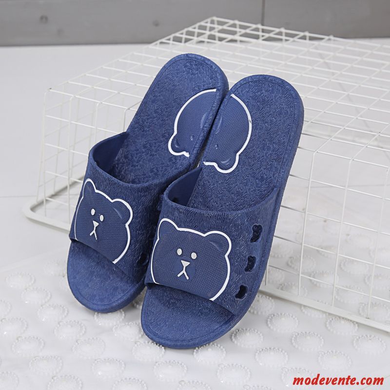 Chaussons Homme Tongs Chaussons Semelle Épaisse Fantaisie Porter Antidérapant Été Gris