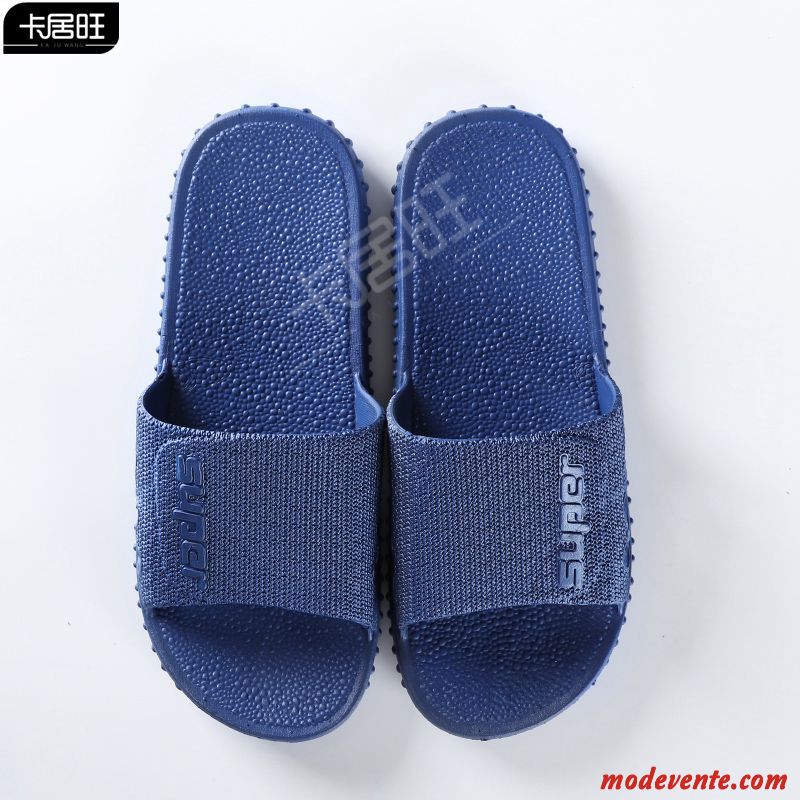 Chaussons Homme Tongs Chaussons Semelle Épaisse Fantaisie Porter Antidérapant Été Gris