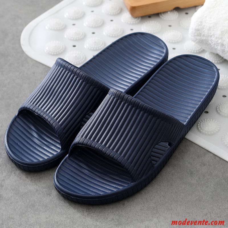 Chaussons Homme Été De Maison Tongs Chaussons Fantaisie Dame Intérieur Gris Clair