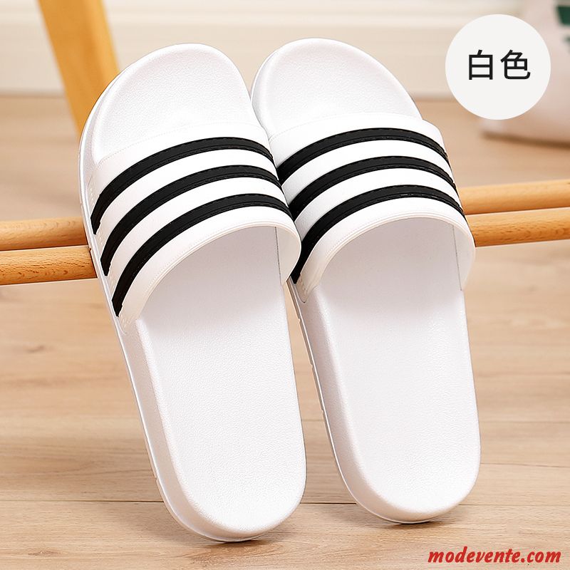 Chaussons Homme Été Tongs Chaussons Mode Grande Taille Gros Tendance Noir