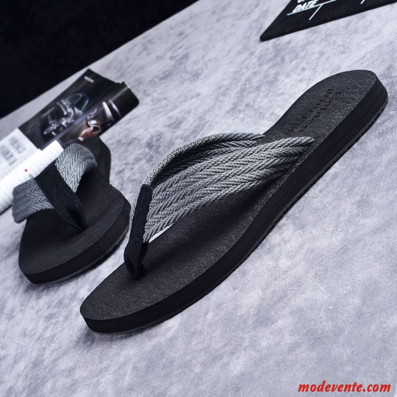 Chaussons Plage Homme Tongs Été Antidérapant Chameau