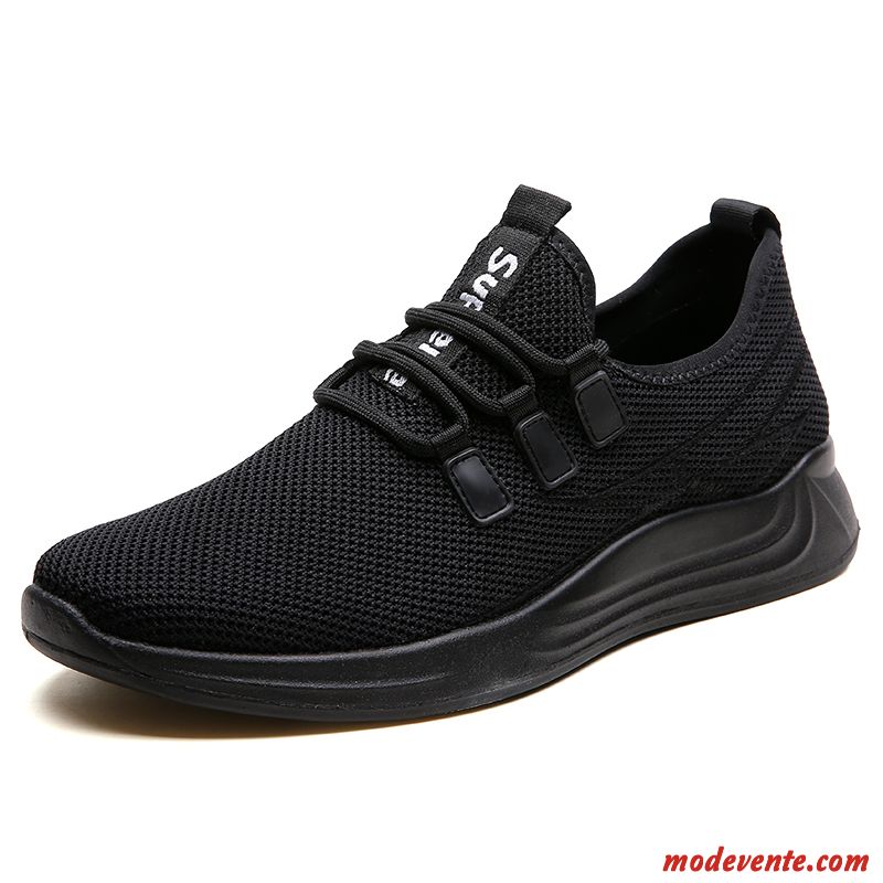 Chaussures Basses Homme Semelle Doux Tendance Lumière Derbies Chaussures De Skate Sport Noir Rouge