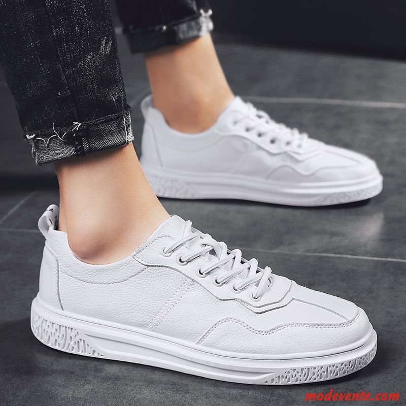 Chaussures Basses Homme Tendance Chaussures De Skate Mode Tous Les Assortis Printemps Décontractée Blanc Rouge