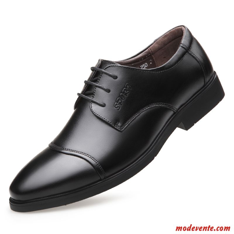 Chaussures De Ville Homme Angleterre Costume Formel Entreprise Cuir Véritable L'automne Chaussures En Cuir Noir Marron