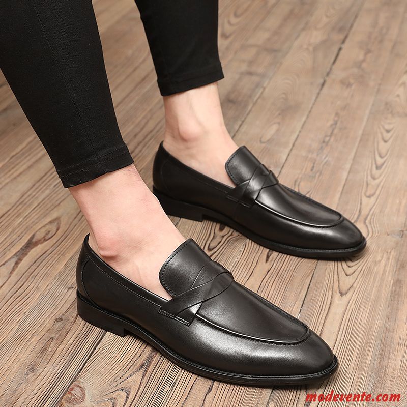 Chaussures De Ville Homme Pointe Pointue Rétro Angleterre Décontractée Été Tendance