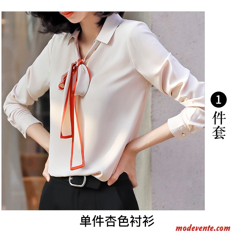 Chemisier Femme Une Veste Slim Combinaison Chemise Mode Tempérament Blanc