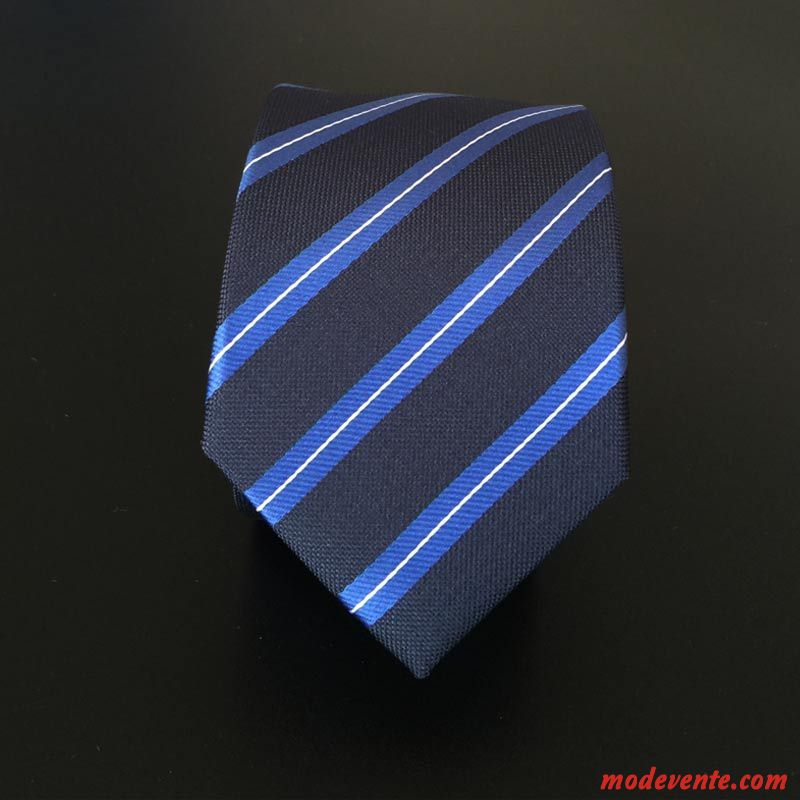 Cravate Homme 6cm Entreprise Marier Carrière Britanique Vêtements De Cérémonie Bleu Noir