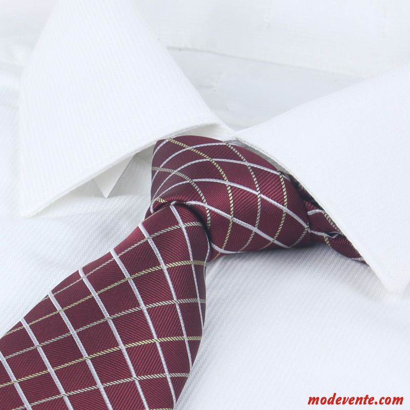 Cravate Homme Boite Cadeau Plaid Vêtements De Cérémonie Le Nouveau Classique Entreprise Bordeaux Bleu