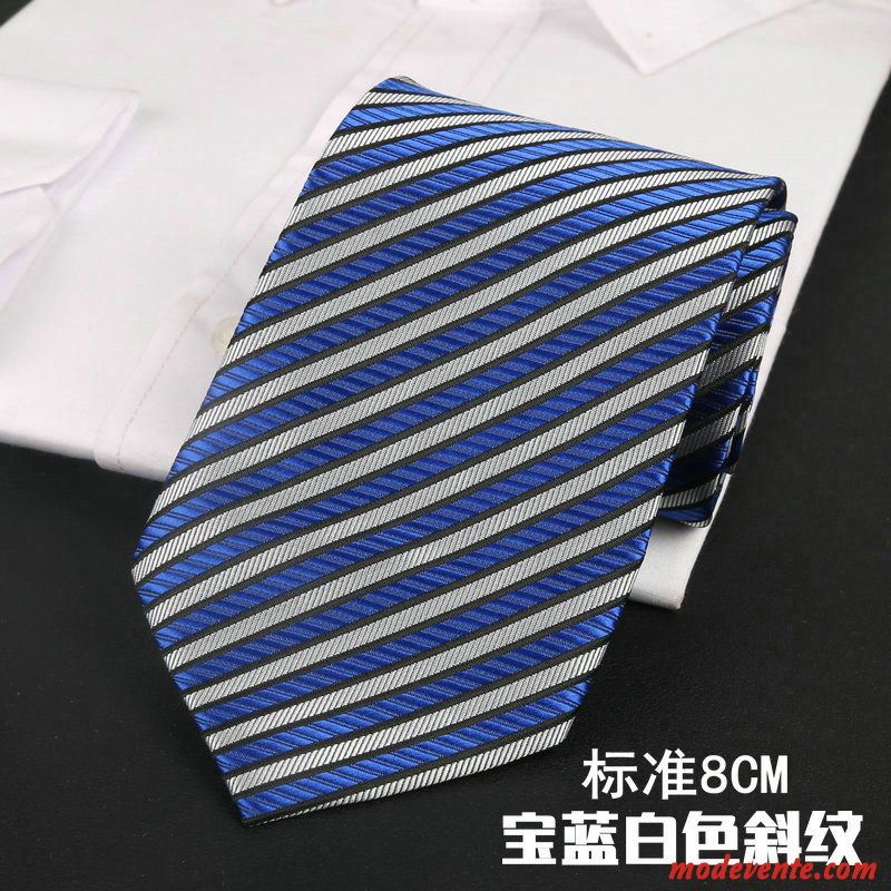 Cravate Homme Carrière Vêtements De Cérémonie Étroit Sergé Entreprise Bleu Noir Gris