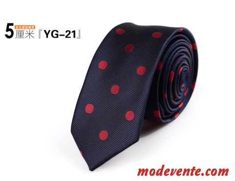 Cravate Homme Entreprise Vêtements De Cérémonie 5cm Spécial Marier Loisir Pure Rouge