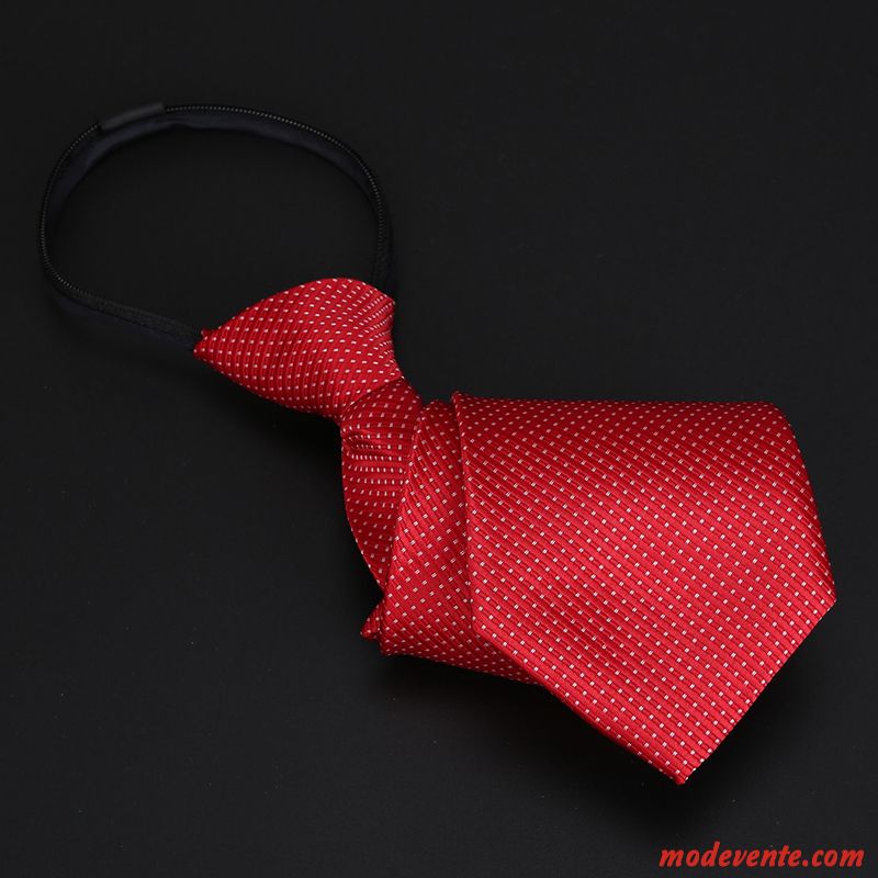 Cravate Homme Fermeture Éclair Marier Entreprise Vêtements De Cérémonie Paresseux Bleu Noir Rouge