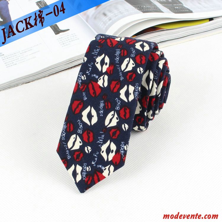 Cravate Homme Floral 5cm Entreprise Britanique Étroit Mode Coloré
