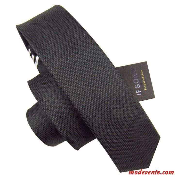 Cravate Homme Loisir Le Marié Tendance Marier Vent De L'université Petit Noir