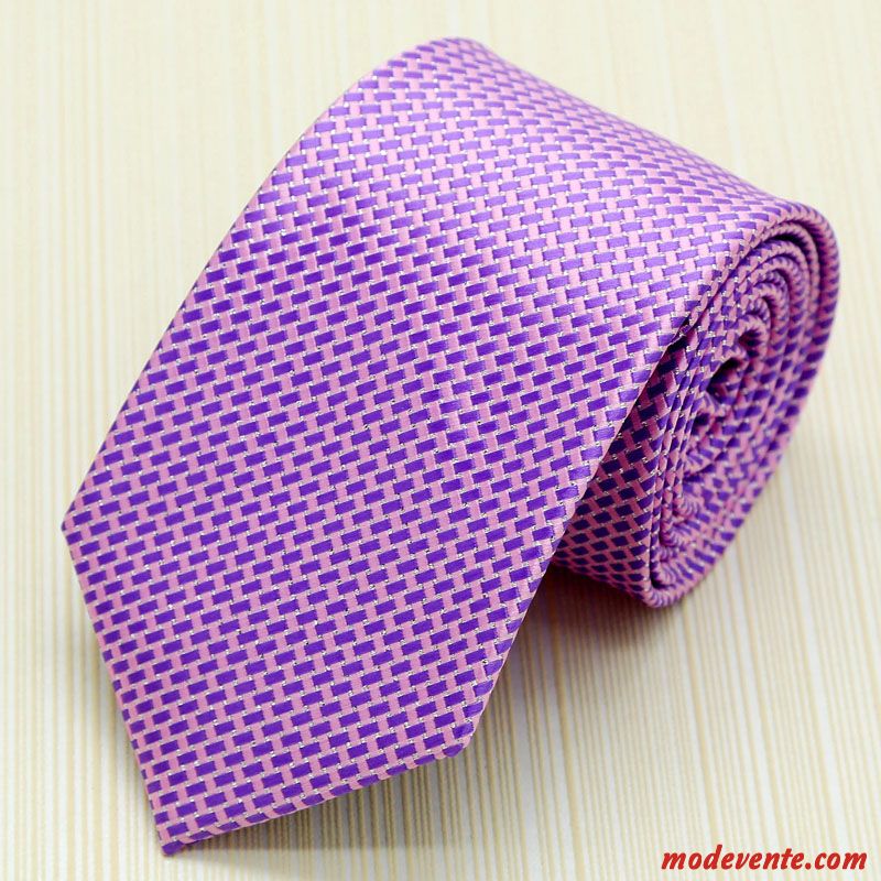 Cravate Homme Loisir Le Marié Âge Moyen Entreprise Marier Modèle Violet