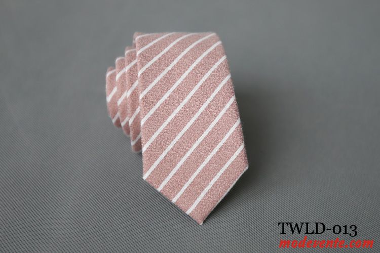 Cravate Homme Loisir Mode 6cm Étroit Carrière Étudiant Jaune