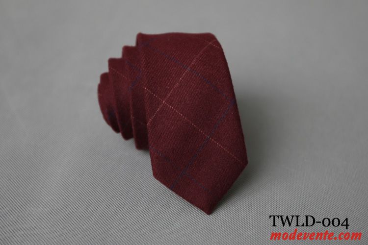 Cravate Homme Loisir Mode 6cm Étroit Carrière Étudiant Jaune