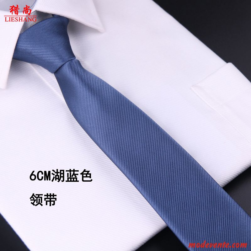 Cravate Homme Mariage Vêtements De Cérémonie Rayé Petit Femme Entreprise Bleu Rouge